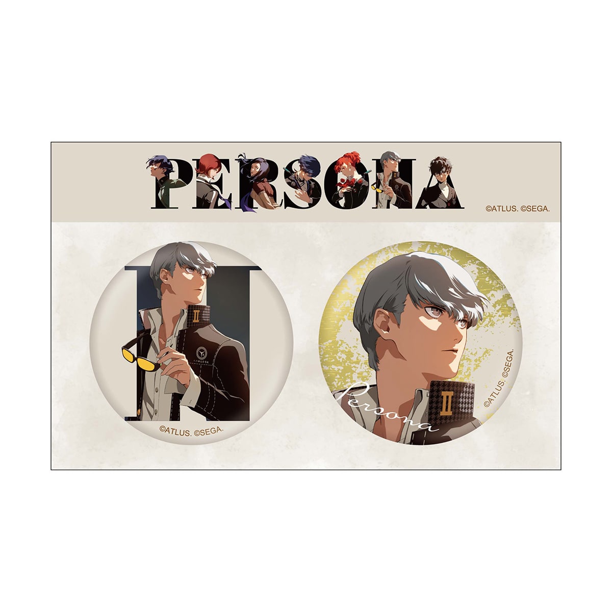 P30th 30周年記念イラストC 主人公缶バッジセット（P4）(P4): グッズ