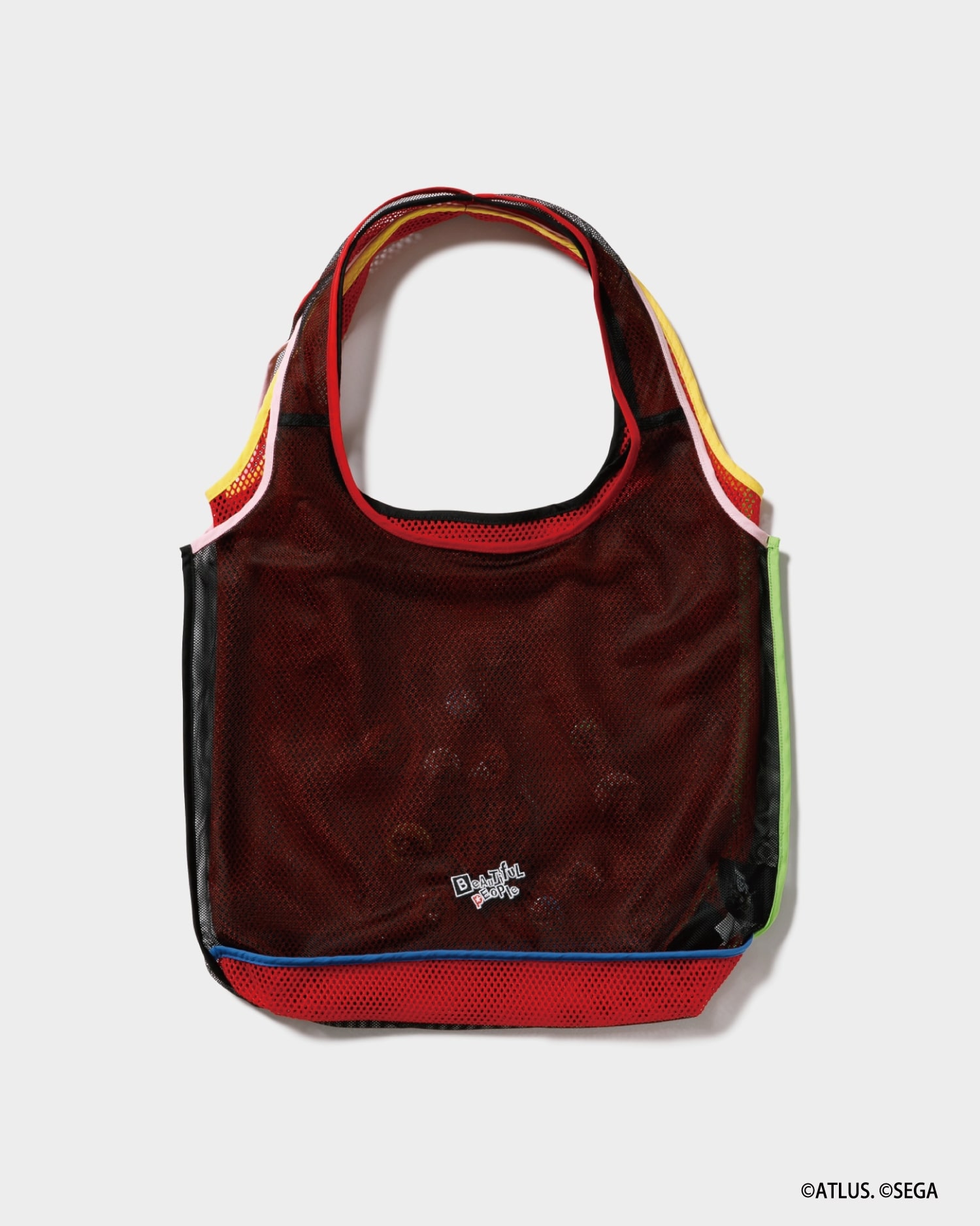 beautiful people×P5R flip mesh bag red（メメントス）(red