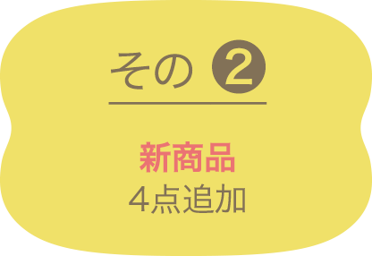 その2 新商品 4点追加